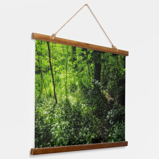 Pad in de Bossen Hangend Wandkleed (Gebogen)