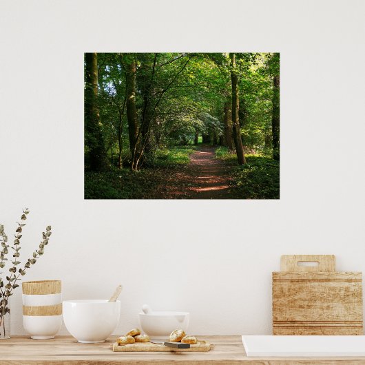 Pad in de Bossen Poster (Keuken)