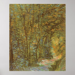 Pad in de Bossen van Vincent van Gogh, kunst Poster