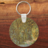 Pad in de Bossen van Vincent van Gogh,  kunst Sleutelhanger (Voorkant)