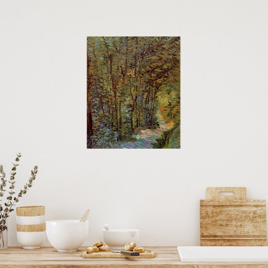 Pad in de Bossen van Vincent van Gogh Poster (Keuken)