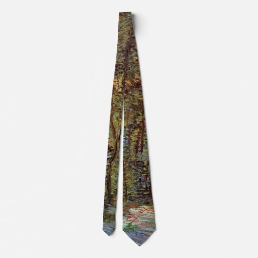 Pad in de Bossen van Vincent van Gogh Stropdas (Achterkant)