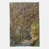 Pad in de Bossen van Vincent van Gogh Theedoek (Verticaal)