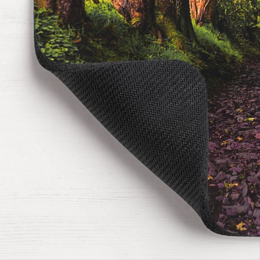 Pad in de Dark Bossen Mousepad Muismat (Hoek)