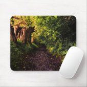 Pad in de Dark Bossen Mousepad Muismat (Met muis)