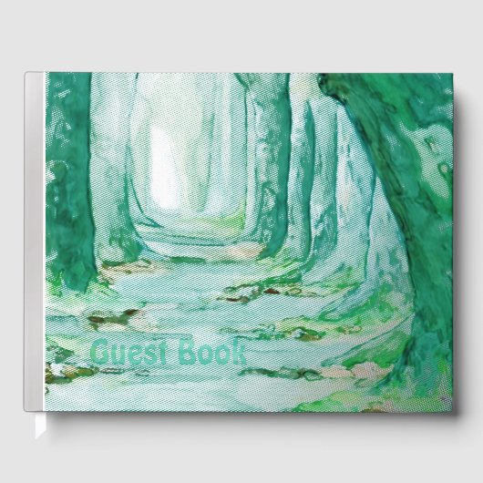 Pad in een bos gastenboek (Voorkant)