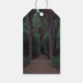 Pad in een park (door Santiago Rusiñol) Cadeaulabel