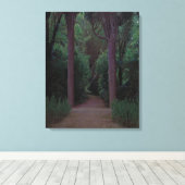 Pad in een park (door Santiago Rusiñol) Canvas Afdruk (Insitu (Houten vloer))