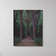 Pad in een park (door Santiago Rusiñol)