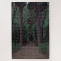 Pad in een park (door Santiago Rusiñol)