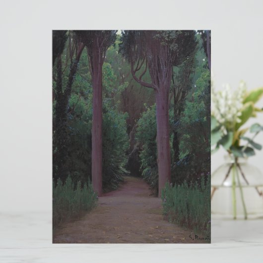 Pad in een park kaart (Staand voorkant)