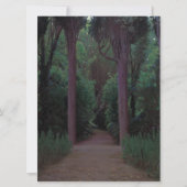 Pad in een park kaart (Voorkant)