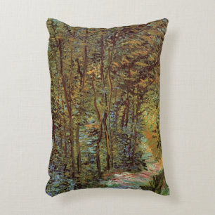 Pad in het bos door Vincent van Gogh Accent Kussen