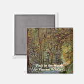 Pad in het bos door Vincent van Gogh Magneet (Voorkant / Achterkant)