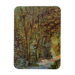 Pad in het bos door Vincent van Gogh Magneet