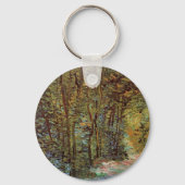 Pad in het bos door Vincent van Gogh Sleutelhanger (Voorkant)