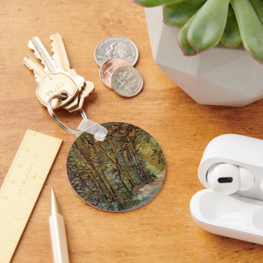 Pad in het bos door Vincent van Gogh Sleutelhanger (Bureau)