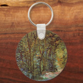 Pad in het bos door Vincent van Gogh Sleutelhanger (Voorkant)