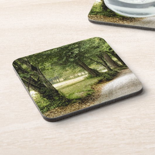 Pad in het land bier onderzetter (Linkerzijde)