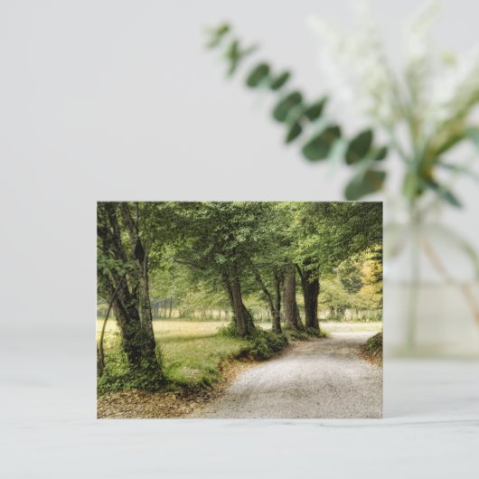 Pad in het land briefkaart (Staand voorkant)