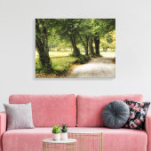 Pad in het land canvas afdruk (Insitu (Woonkamer))