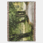 Pad in het land deken (Voorkant Verticaal)