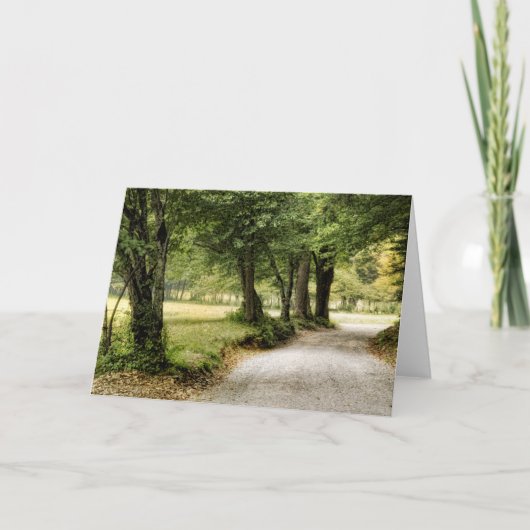 Pad in het land kaart (Voorkant)