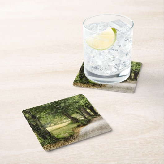 Pad in het land kartonnen onderzetters (Insitu)