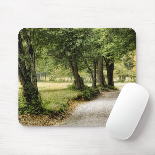 Pad in het land muismat (Met muis)