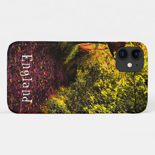 Pad in het Woodlands iPhone Case (Achterkant (horizontaal))