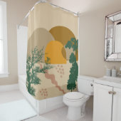 Pad in Life Dunes Abstract Douchegordijn (In situ)