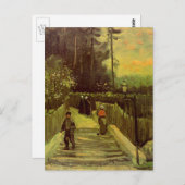 Pad in Montmartre door Vincent van Gogh Briefkaart (Voorkant / Achterkant)