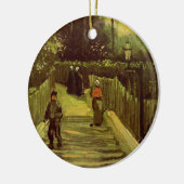 Pad in Montmartre door Vincent van Gogh Keramisch Ornament (Links)