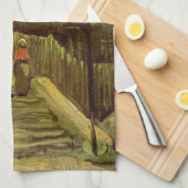 Pad in Montmartre door Vincent van Gogh Theedoek (Quarter Fold)