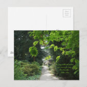 Pad in Natuur Groene bomen Citaat Fotografie Briefkaart (Voorkant / Achterkant)