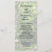 Pad in Park Wedding Program Programmakaart (Voorkant)