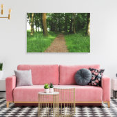 Pad in The Bossen, Bute Park, Cardiff Canvas Afdruk (Insitu (Woonkamer))