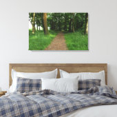 Pad in The Bossen, Bute Park, Cardiff Canvas Afdruk (Insitu (Slaapkamer))