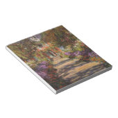 Pad in tuin te Giverny 1902 door Claude Monet Notitieblok (Schuin)