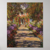 Pad in tuin te Giverny 1902 door Claude Monet Poster (Voorkant)