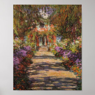 Pad in tuin te Giverny 1902 door Claude Monet Poster
