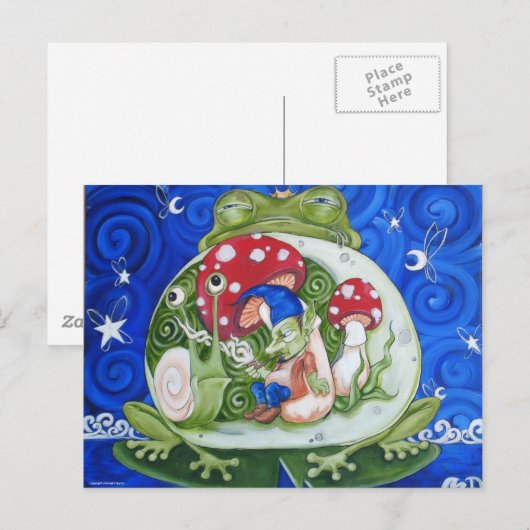 pad koning, briefkaart (Voorkant / Achterkant)