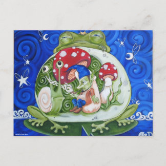 pad koning, briefkaart