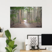 Pad met bomen poster (Thuiskantoor)