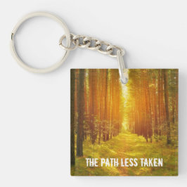 Pad minder ingenomen sleutelhanger