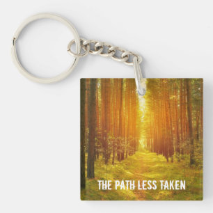 Pad minder ingenomen sleutelhanger