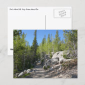 Pad naar Alberta Falls Briefkaart (Voorkant / Achterkant)