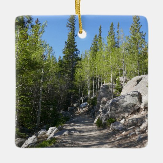 Pad naar Alberta Falls Keramisch Ornament (Voorkant)