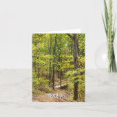 Pad naar de brug - Hartelijk dank - kaart (Voorkant)