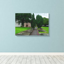 Pad naar de geschiedenis: St. Asaph Parish Church, Canvas Afdruk